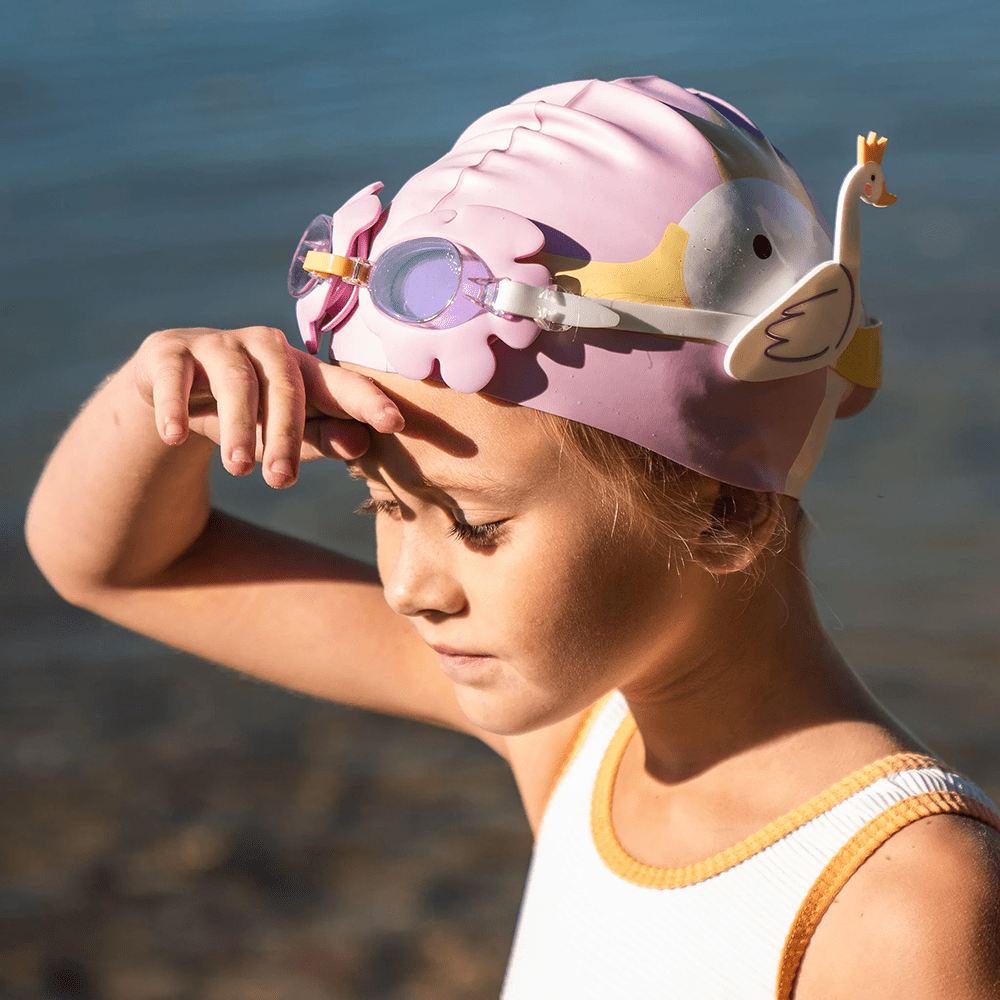 Kids Swim Goggles - Princess Swan Multi, Shopsweetluluss