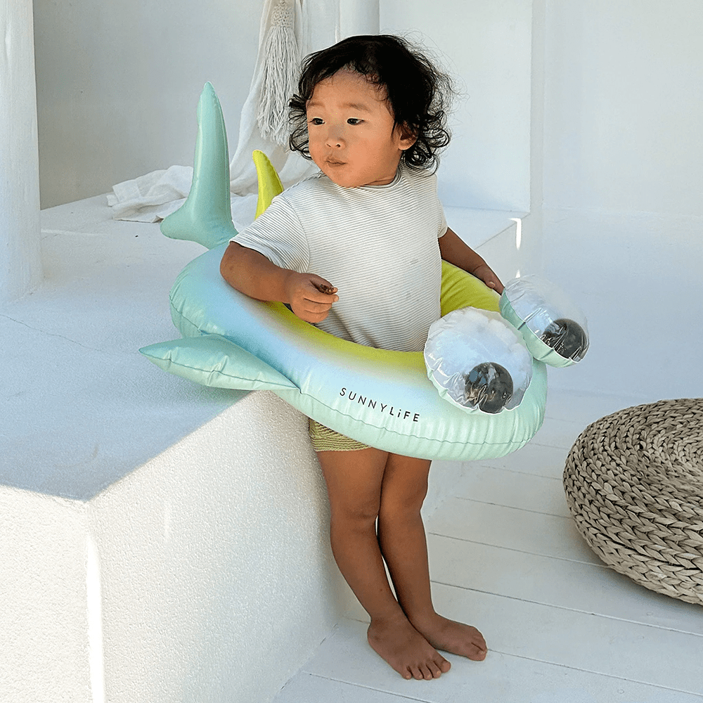 Kids Tube Pool Ring - Salty the Shark, Shopsweetluluss