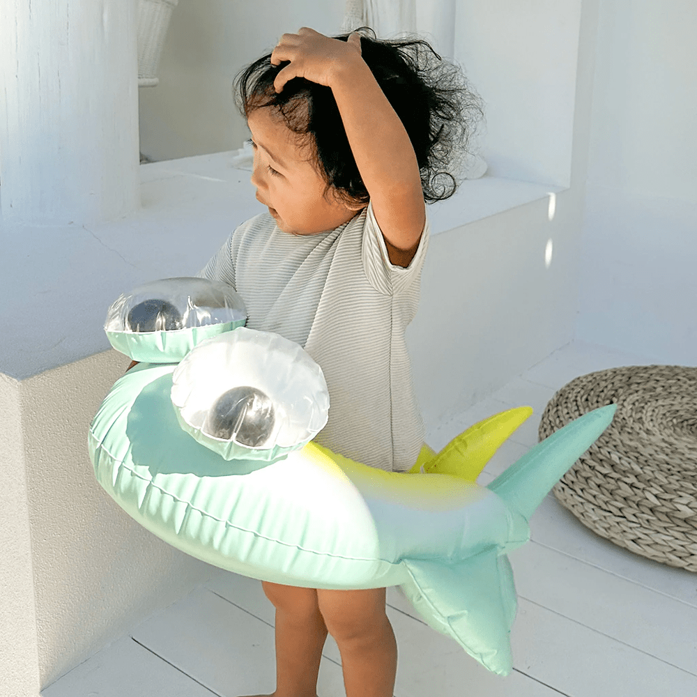 Kids Tube Pool Ring - Salty the Shark, Shopsweetluluss