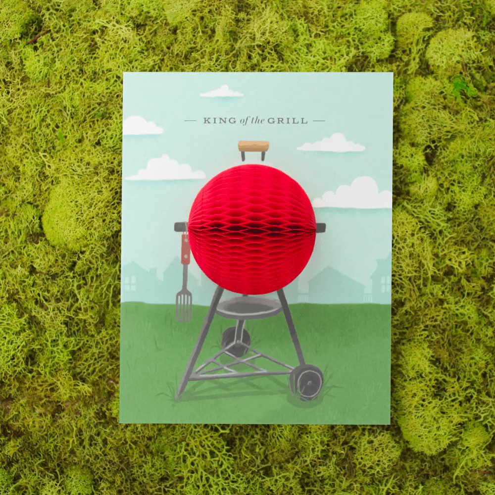 "King of the Grill" Father's Day/Birthday Card - Shopsweetluluss