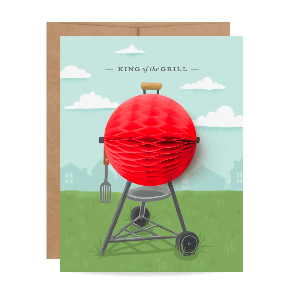 "King of the Grill" Father's Day/Birthday Card - Shopsweetluluss