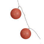 Plastic Ball LED String Light w/20 Lights, Rust, Shopsweetluluss