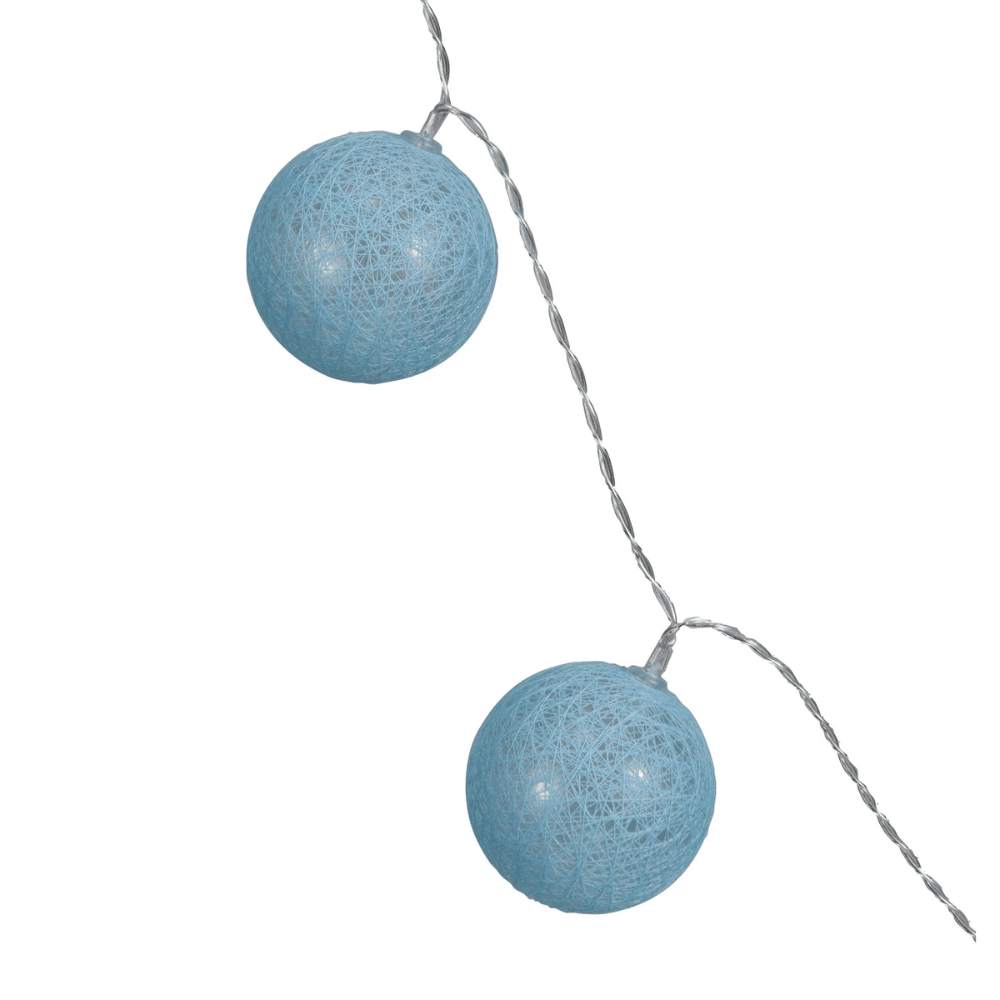 Plastic Ball LED String Light w/20 Lights, Blue, Shopsweetluluss