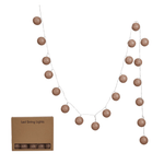 Plastic Ball LED String Light w/20 Lights, Brown, Shopsweetluluss