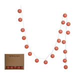 Plastic Ball LED String Light w/20 Lights, Rust, Shopsweetluluss