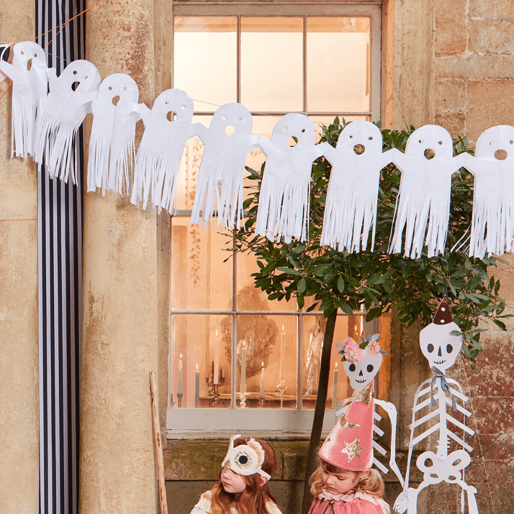 Meri Meri Large Tissue Paper Ghost Garland, Shopsweetluluss