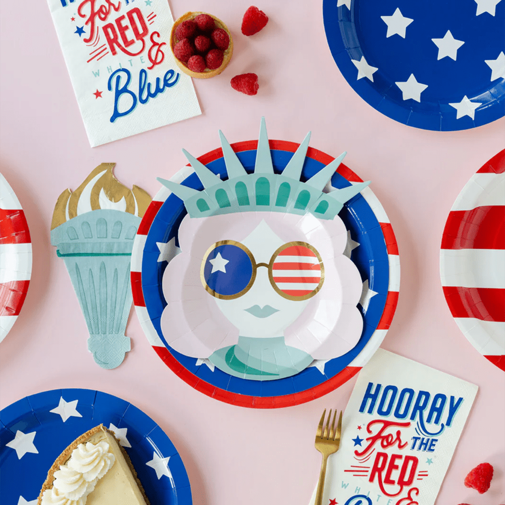 Lady Liberty Diecut Dinner Napkins, Shopsweetluluss