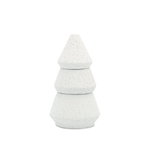 Large Tree Stack Candle, Cypress + Fir - White, Shopsweetluluss