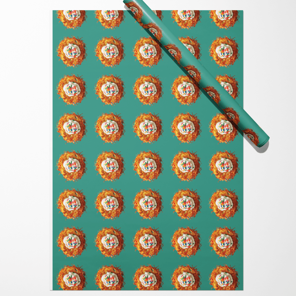 Latke Sprinkles Hanukkah Gift Wrap, Shopsweetluluss