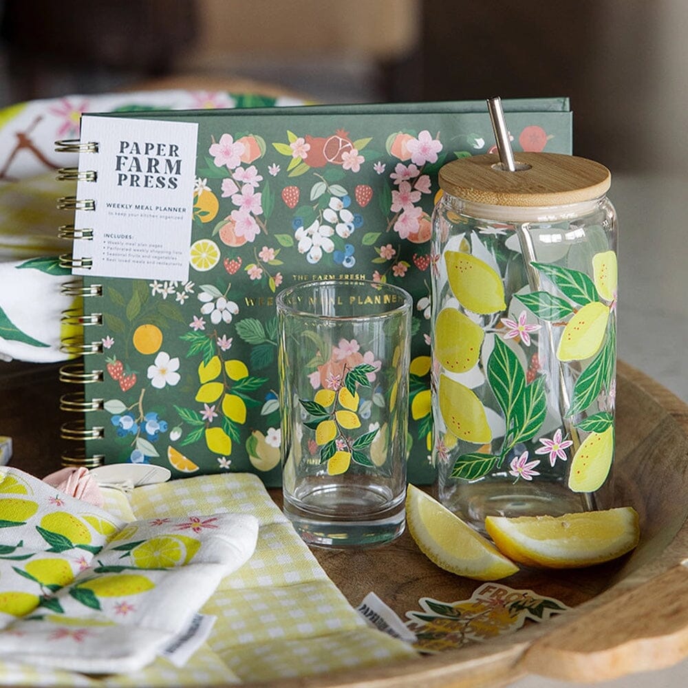 Lemon Grove Mini Juice Glass, Shopsweetluluss