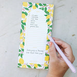 Lemon Grove Market List Notepad, Shopsweetluluss