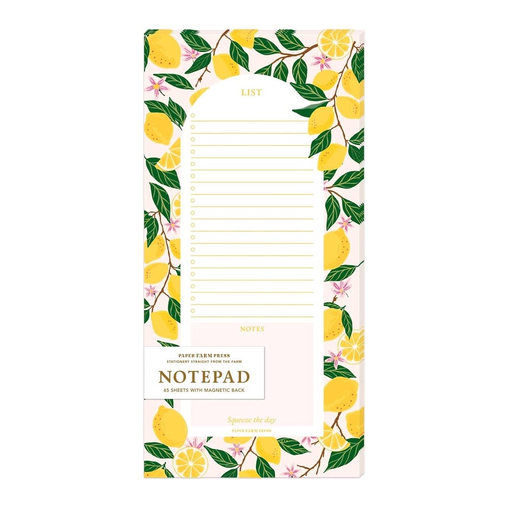 Lemon Grove Market List Notepad, Shopsweetluluss