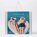 SunnyLife Luxe Lie-On Float - Stole My Heart Pink Stripe, Shopsweetluluss