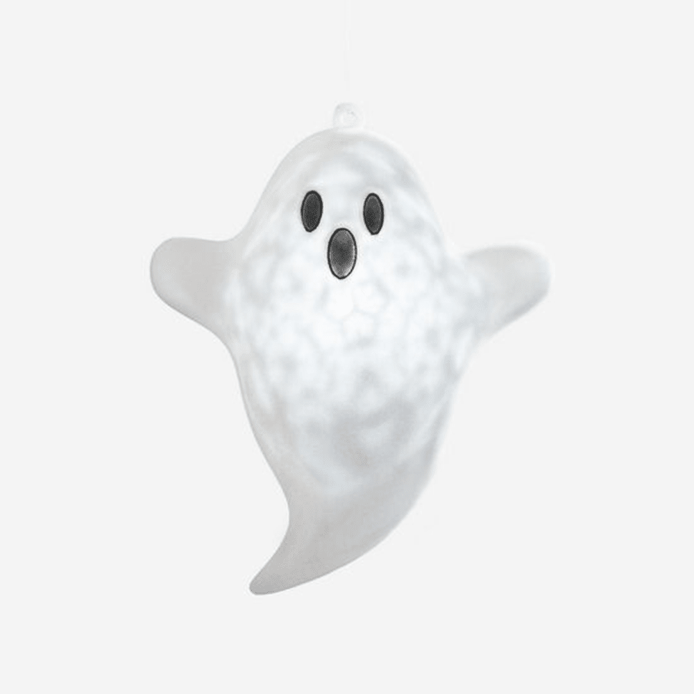 Light Up Hanging Flocked Ghost, Shopsweetluluss