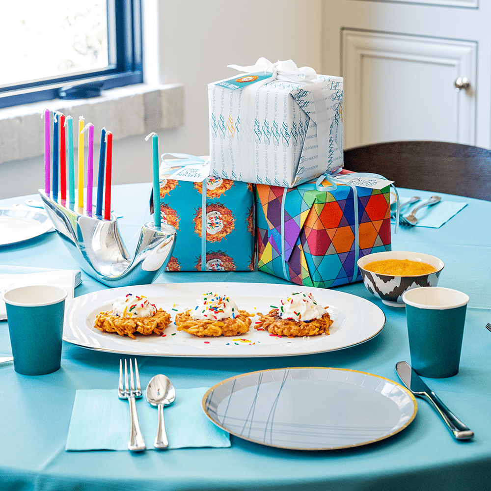 Latke Sprinkles Hanukkah Gift Wrap, Shopsweetluluss