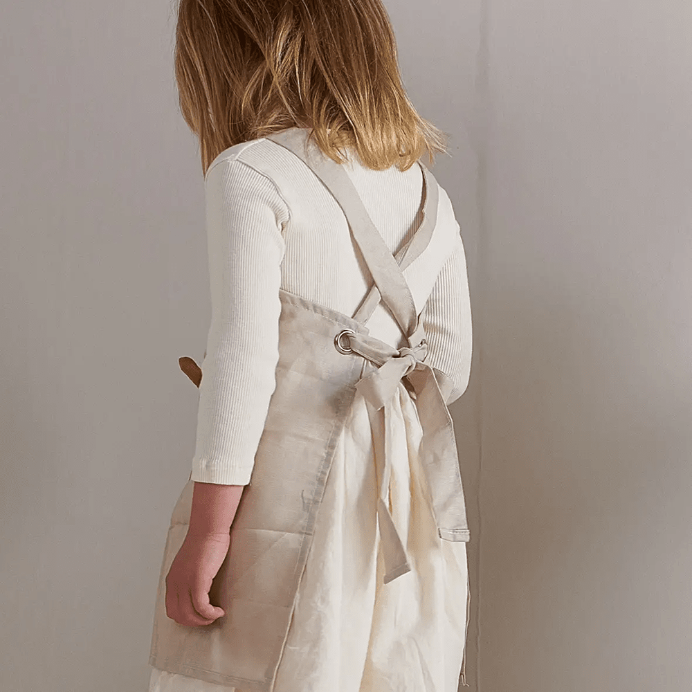 Linen Apron - Bear, Shopsweetluluss