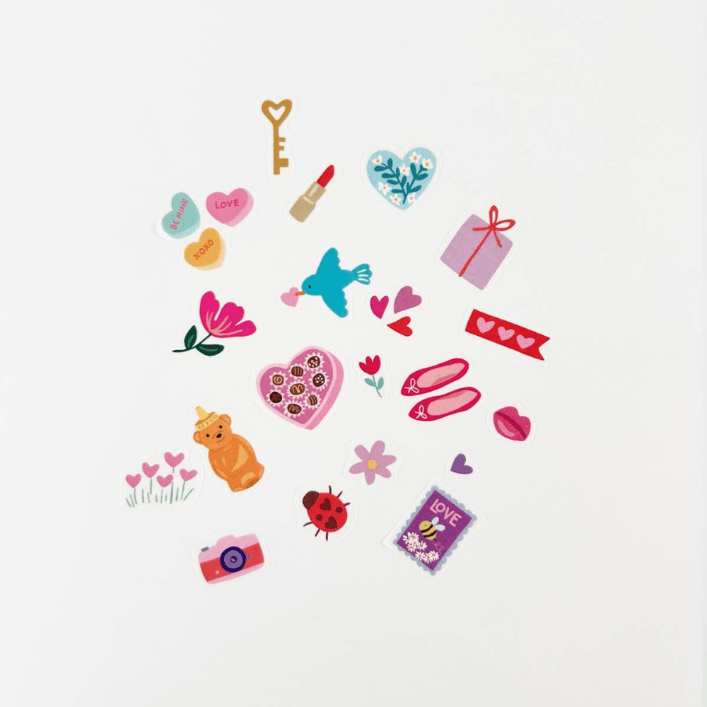 Love Jumble Washi Stickers, Shopsweetluluss