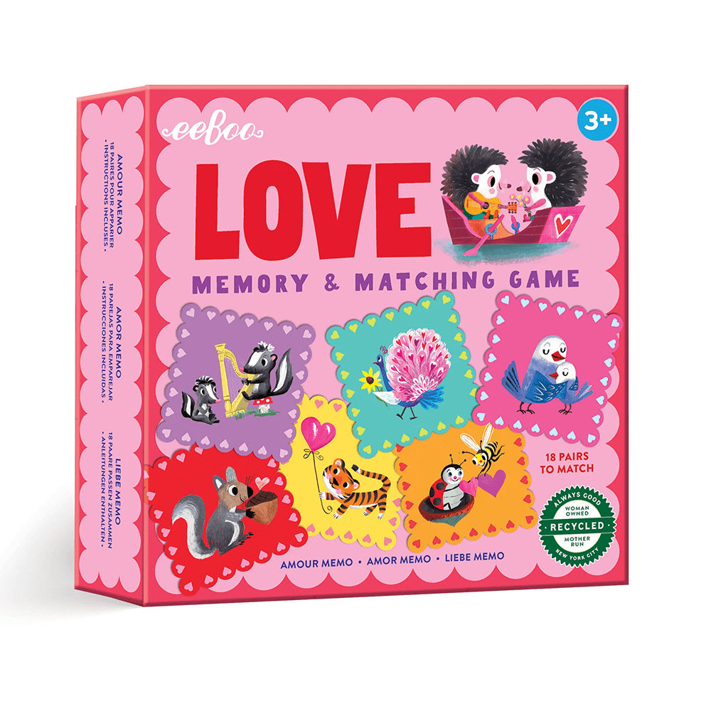 Love Little Square Memory Game, Shopsweetluluss