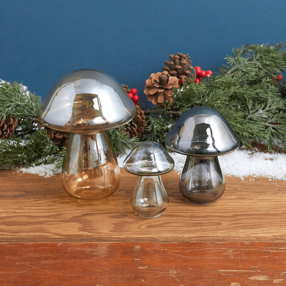 Luster Glass Mushroom - Gold, Shopsweetluluss