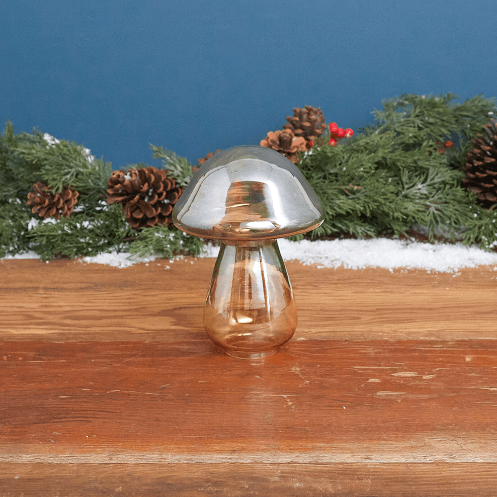 Luster Glass Mushroom - Gold, Shopsweetluluss