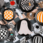 Meri Meri Mod Pattern Pumpkin Plates, Shopsweetluluss