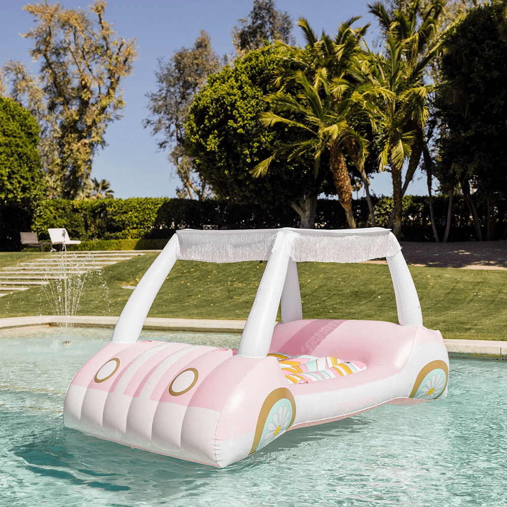 Malibu Barbie Golf Cart Pool Float, Shopsweetluluss