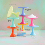 Melamine Rainbow Cake Plates, Medium - 8 Color Options, Shopsweetluluss