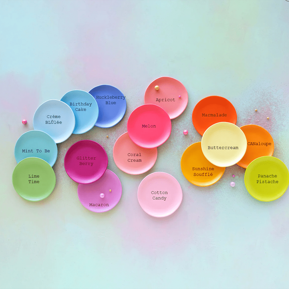 Melamine Rainbow Salad Plate - 16 Color Options, Shopsweetluluss