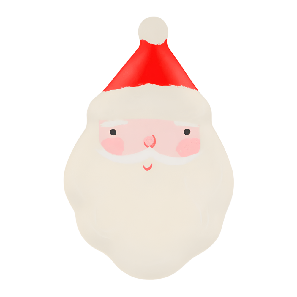 Meri Meri Melamine Santa Plate, Shopsweetluluss