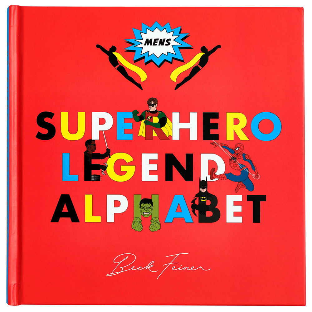 Men Superhero Legends Alphabet Book, Shopsweetluluss