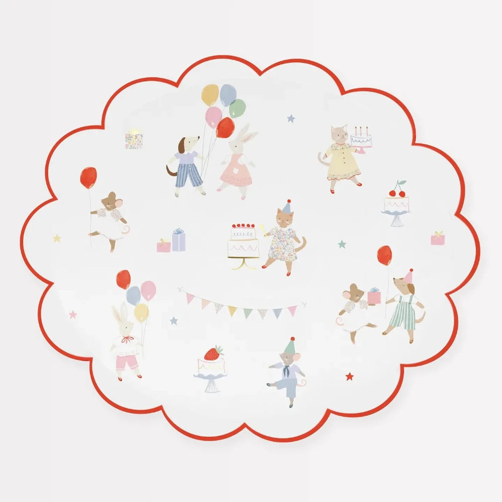 Meri Meri Animal Friends Dinner Plates, Shopsweetluluss