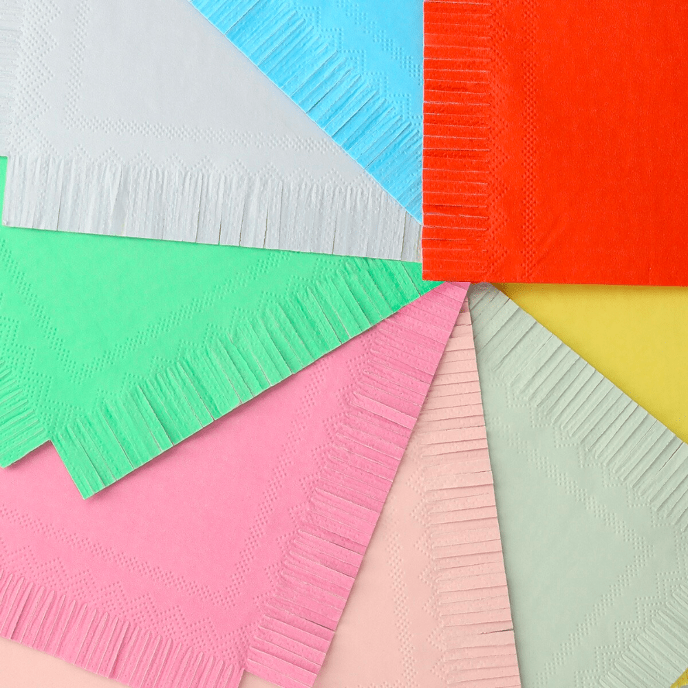 Meri Meri Assorted Bright Small Napkins, Shopsweetluluss