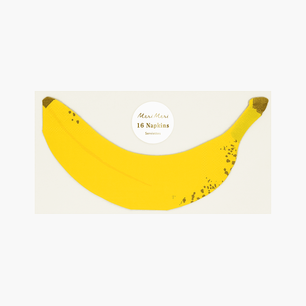 Meri Meri Banana Napkins, Shopsweetluluss