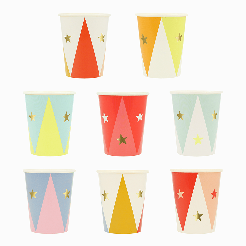 Meri Meri Circus Cups, Shopsweetluluss