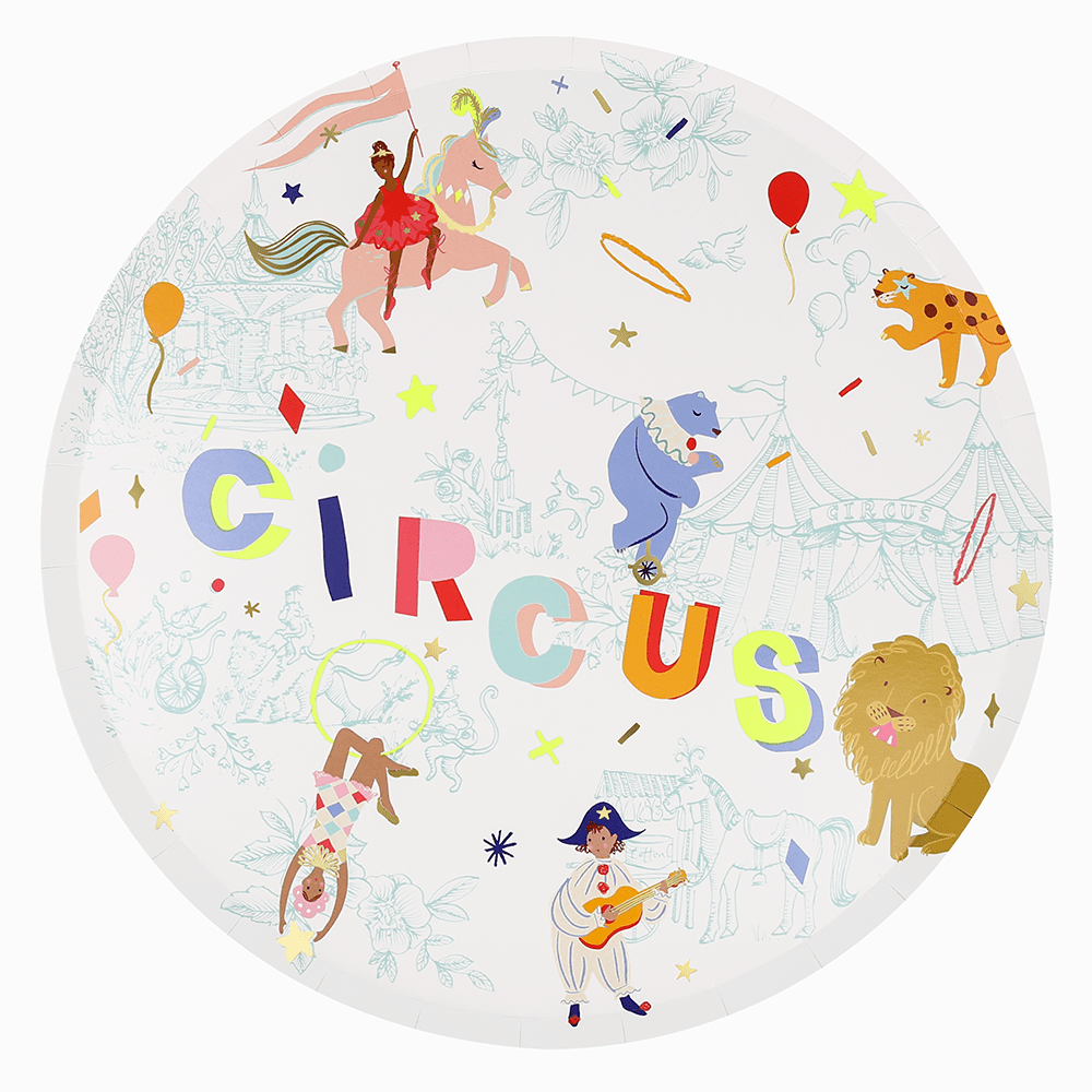 Meri Meri Circus Dinner Plates, Shopsweetluluss