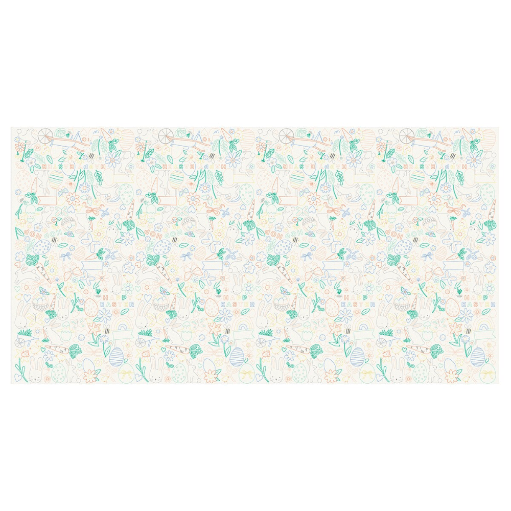 Meri Meri Easter Colour In Activity Tablecloth, Shopsweetluluss