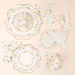 Meri Meri Floral Bunny Shaped Plates, Shopsweetluluss