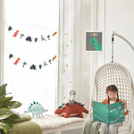 Meri Meri Felt Dinosaur Garland, Shopsweetluluss