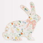 Meri Meri Floral Bunny Shaped Plates, Shopsweetluluss