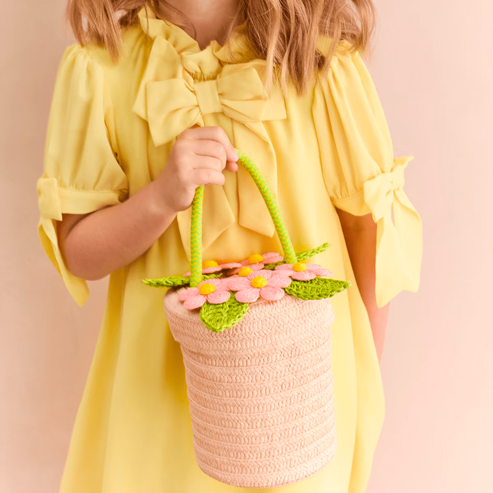 Meri Meri Flower Pot Basket Bag, Shopsweetluluss