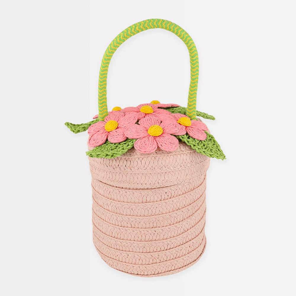 Meri Meri Flower Pot Basket Bag, Shopsweetluluss