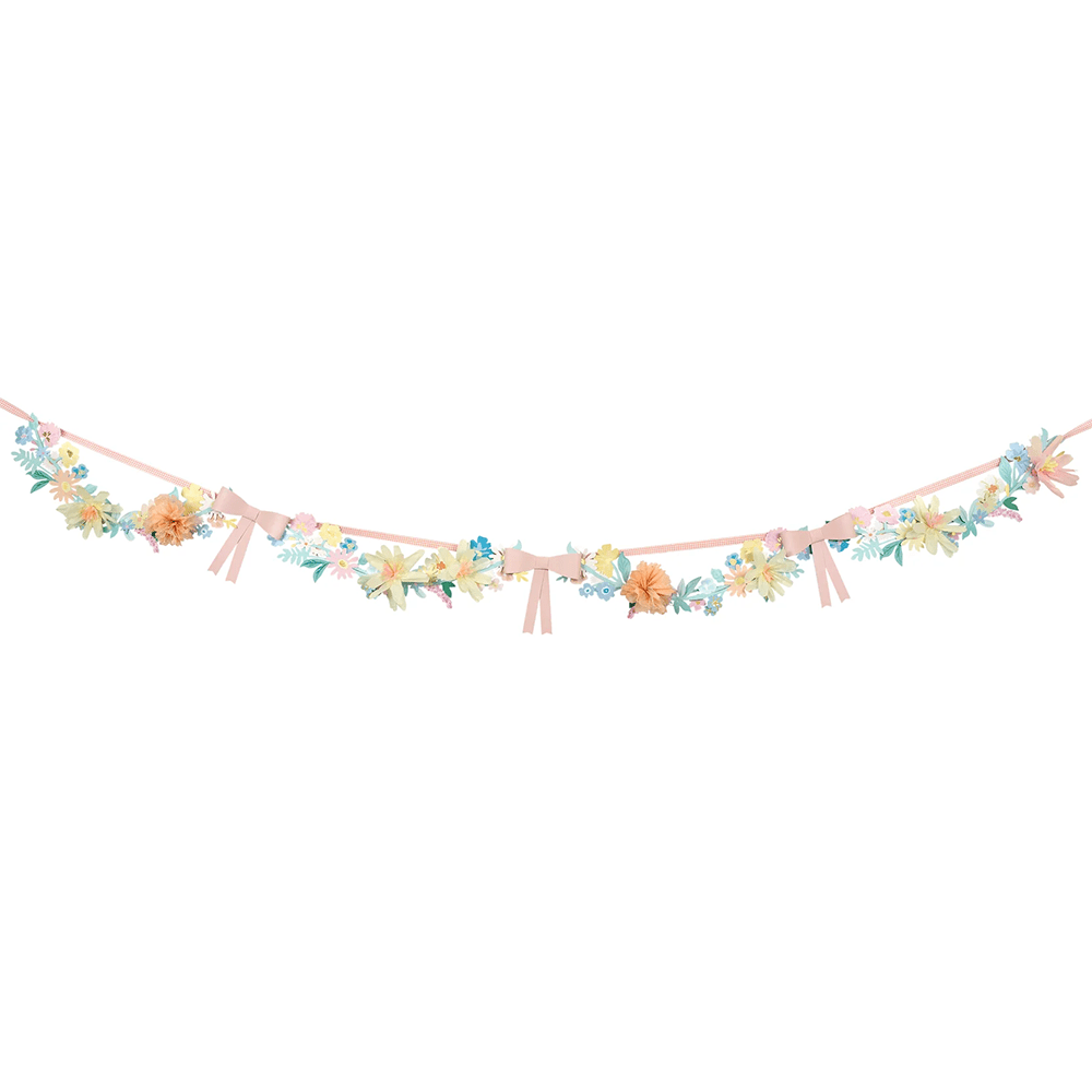 Meri Meri Flower & Bow Garland, Shopsweetluluss