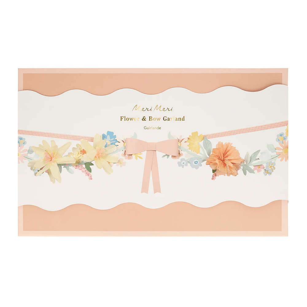 Meri Meri Flower & Bow Garland, Shopsweetluluss