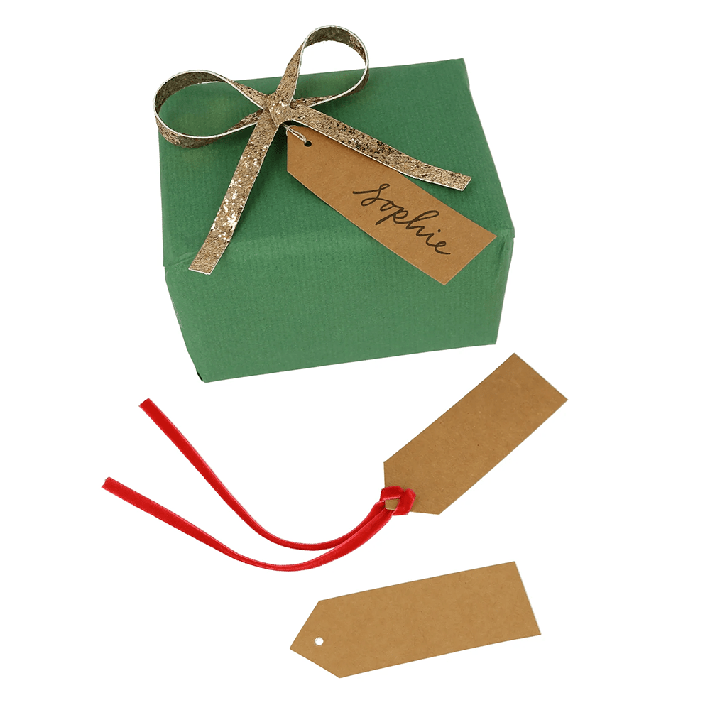 Meri Meri Glitter Bow Gift Tag Set, Shopsweetluluss