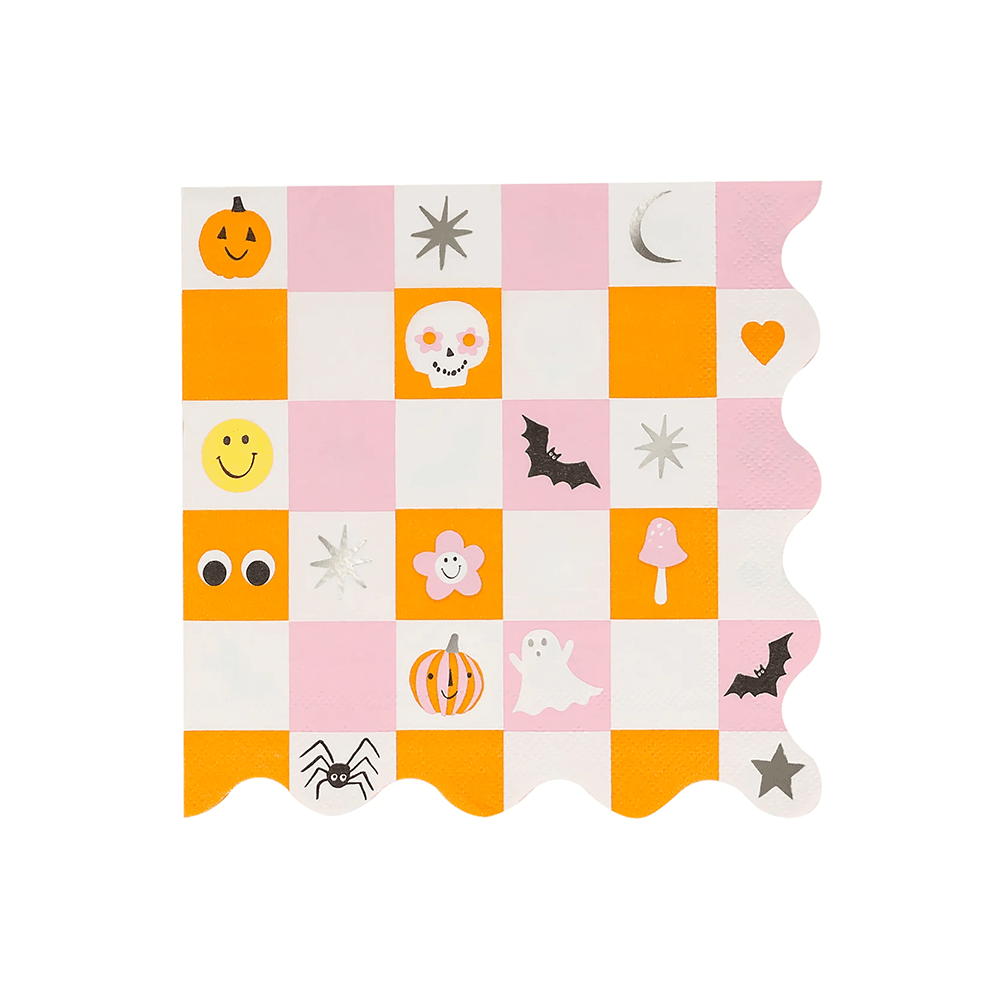 Meri Meri Groovy Halloween Icon Large Napkins, Shopsweetluluss