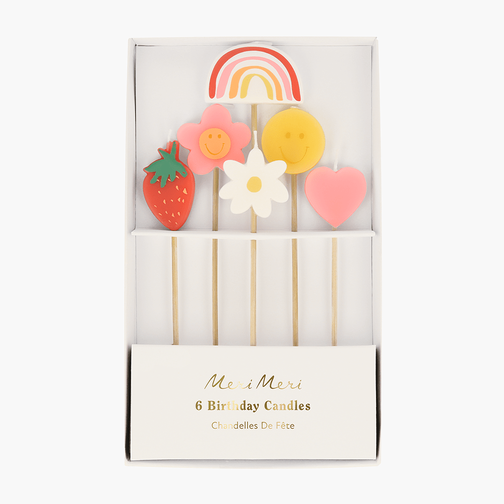 Meri Meri Happy Face Icons Candles, Shopsweetluluss