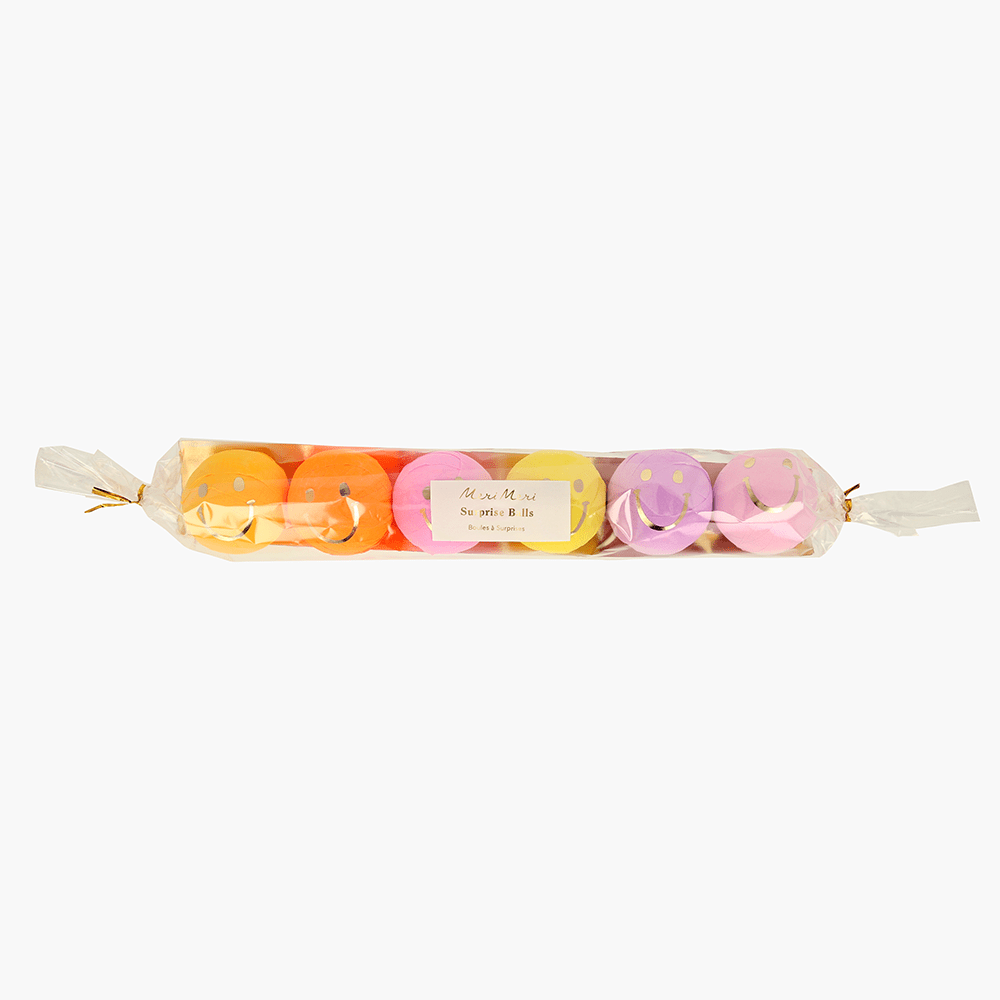 Meri Meri Happy Face Icons Surprise Balls, Shopsweetluluss