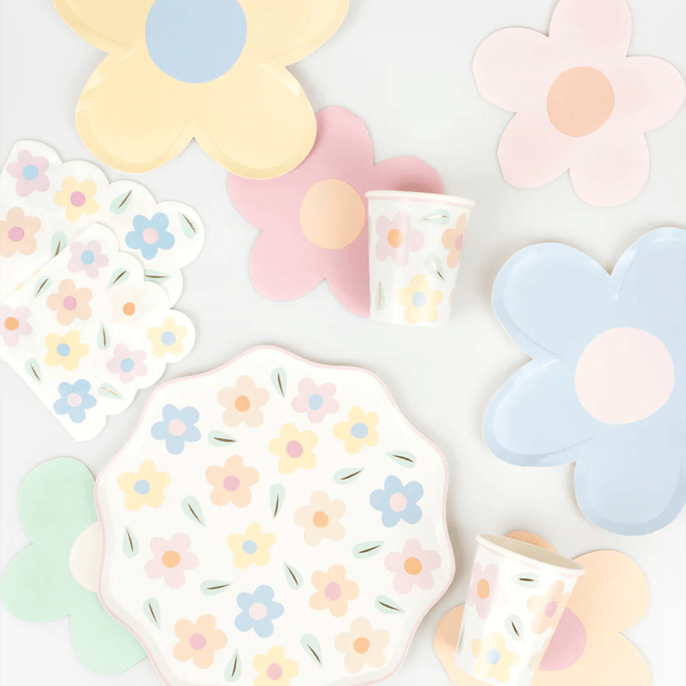 Meri Meri Happy Flowers Large Napkins, Shopsweetluluss