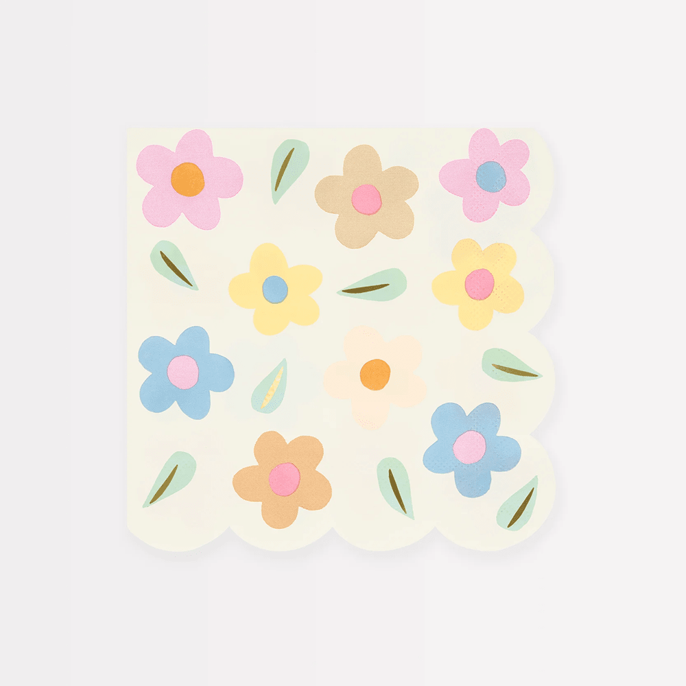 Meri Meri Happy Flowers Large Napkins