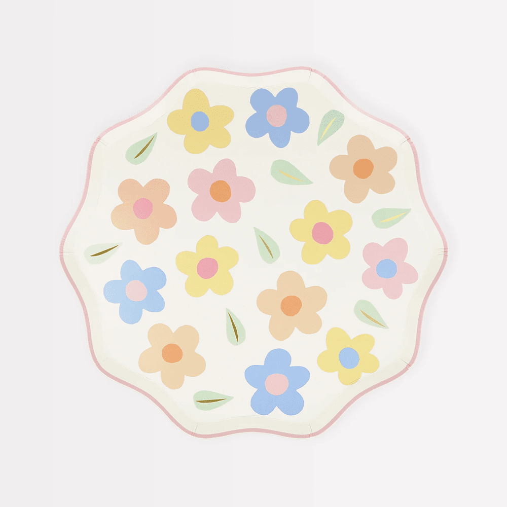 Meri Meri Happy Flowers Side Plates, Shopsweetluluss